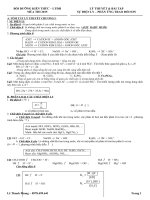 Lý thuyết và bài tập điện ly