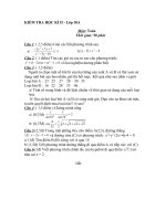 Đề Toán 10 KT HK II số 4