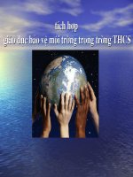 tích hợp giáo dục môi trường trong trường THCS