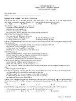 Đề Lý 11 KT HK II số 7