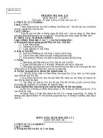 Đề và đáp án thi HKII Địa lý 6