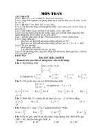 De cuong On tap hoc ki 2 Toan 9 nam hoc 2010-2011