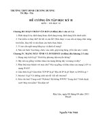 đề cương môn tin học lớp 10 HK 2