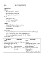 Giáo án 12 Vật liệu polime