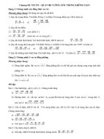 Hot _Phương pháp giải các dạng Toán Hình Học 11 Nâng cao