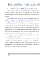 trắc nghiệm Luật quốc tế có đáp án