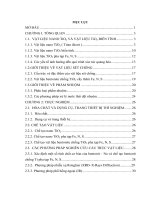 Nghiên cứu tổng hợp, đặc trưng cấu trúc vật liệu sét chống ti cấy thêm fe n, s và ứng dụng làm xúc tác cho quá trình xử lý màu trong nước thải dệt nhuộm