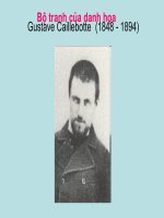 Tranh của danh họa Gustave Caillebotte