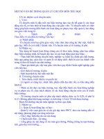 MỘT SỐ VẤN ĐỀ TRONG QUẢN LÝ CHUYÊN MÔN TIỂU HỌC