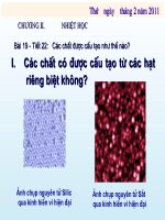 Bài 19. Các chất được cấu tạo như thê nào