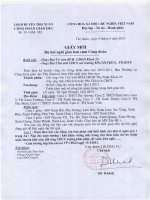 Giấy mời giao ban cụm CĐGD