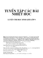 Bài tập nhiệt học
