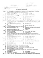 KIỂM TRA 1 TIẾT HKII-SINH 12