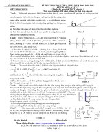Đề-đáp án HSG lý 11-chuyên tỉnh Vĩnh Phúc -2011