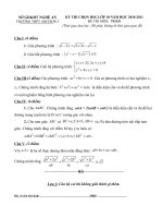 đề và đáp án HSG trường