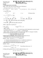 Đề thi và ĐA toán 11 cụm Tân Yên