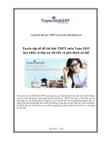 Tuyển tập 69 đề thi thử THPT 2015 môn toán HAY NHẤT có ĐÁP ÁN kèm LỜI GIẢI THÍCH chi tiết (lấy từ khóa học VIP trên tuyensinh247.com)
