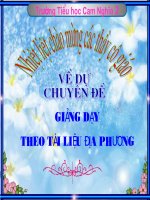 HD giảng dạy tài liệu địa phương