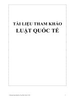 TÀI LIỆU THAM KHẢO LUẬT QUỐC TẾ