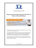 Tổng ôn tập toán luyện thi quốc gia 2015 PEN M thầy lê bá trần phương