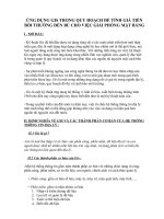 ỨNG DỤNG GIS TRONG QUY HOẠCH ĐỂ TÍNH GIÁ TIỀN BỒI THƯỜNG ĐỀN BÙ CHO VIỆC GIẢI PHÓNG MẶT BẰNG