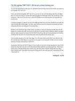 Thi tốt nghiệp THPT 2011 đề thi cho theo hướng mở