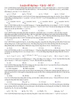 đề thi thử môn vật lý hay và đặc sắc của moon