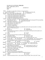 Đề Sinh 10 KT HK II số 4