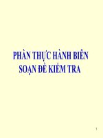 BỐ CỤC R A ĐỀ KIỂM TRA ( THỰC HÀNH)