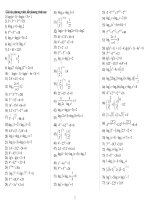 Phương trình, bất phương trình mũ - lôgarit