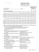 Đề Sinh 11 KT HK II số 4