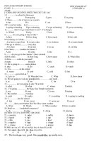 kiem tra anh 6 trac nghiem.lan II.new