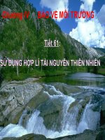 Tiết 61 Sử dụng hợp lí tài nguyên thiên nhiên