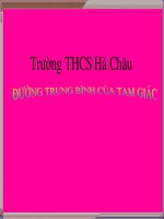 đường trung bình của tam giác