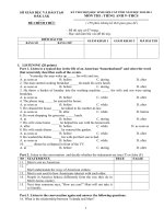 ĐỀ HSG 9 TIENG ANH CẤP TỈNH 1011