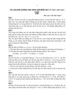 TÀI LIỆU BỒI DƯỠNG HỌC SINH GIỎI MÔN VẬT LÝ  PHẦN ĐIỆN MỘT CHIỀU