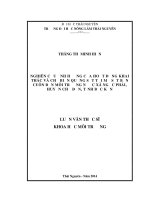 Nghiên cứu ảnh hưởng của hoạt động khai thác và chế biến quặng sắt tại mỏ sắt Bản Cuôn đến môi trường nước xã Ngọc Phái, huyện Chợ Đồn, tỉnh Bắc Kạn