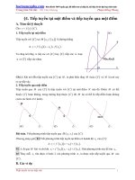 Các dạng toán viết phương trình tiếp tuyến có lời giải – phạm hồng phong