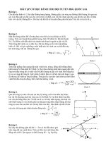 BÀI TẬP CƠ HỌC DÀNH CHO ĐỘI TUYỂN HSG QUỐC GIA