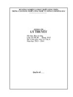 giáo án lý thuyết mô đun bảo vệ rừng