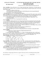 De và dap an HSG 11 tinh Vinh Phuc 2011