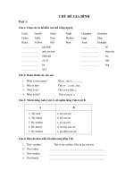 tổng hợp bài tập tiếng anh lớp 2 theo chủ đề