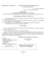 Số  26 /2001-QĐ-BGD&ĐT quy định tiêu chuẩn, kiểm tra và đánh giá  công nhận phổ cập giáo dục trung học cơ sở