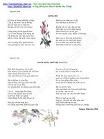 Ngững vần thơ hay viết về Mẹ