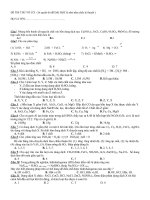 ĐỀ THI THỬ ĐẠI HỌC(Hóa vô cơ)
