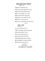 THƠ TÌNH TUỔI VỀ HƯU