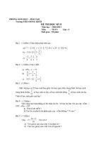 Đề thi tham khảo Toán HKII lớp 6