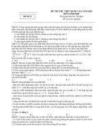Đề thi và đáp án thi thử  THPT quốc gia môn sinh học có đáp án tham khảo (16)