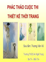 Phác thảo cuộc thi thiết kế thời trang