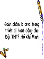 Bài thuyết trình:Đoàn chăm lo cơ sở vật chất cho hoạt động Đội